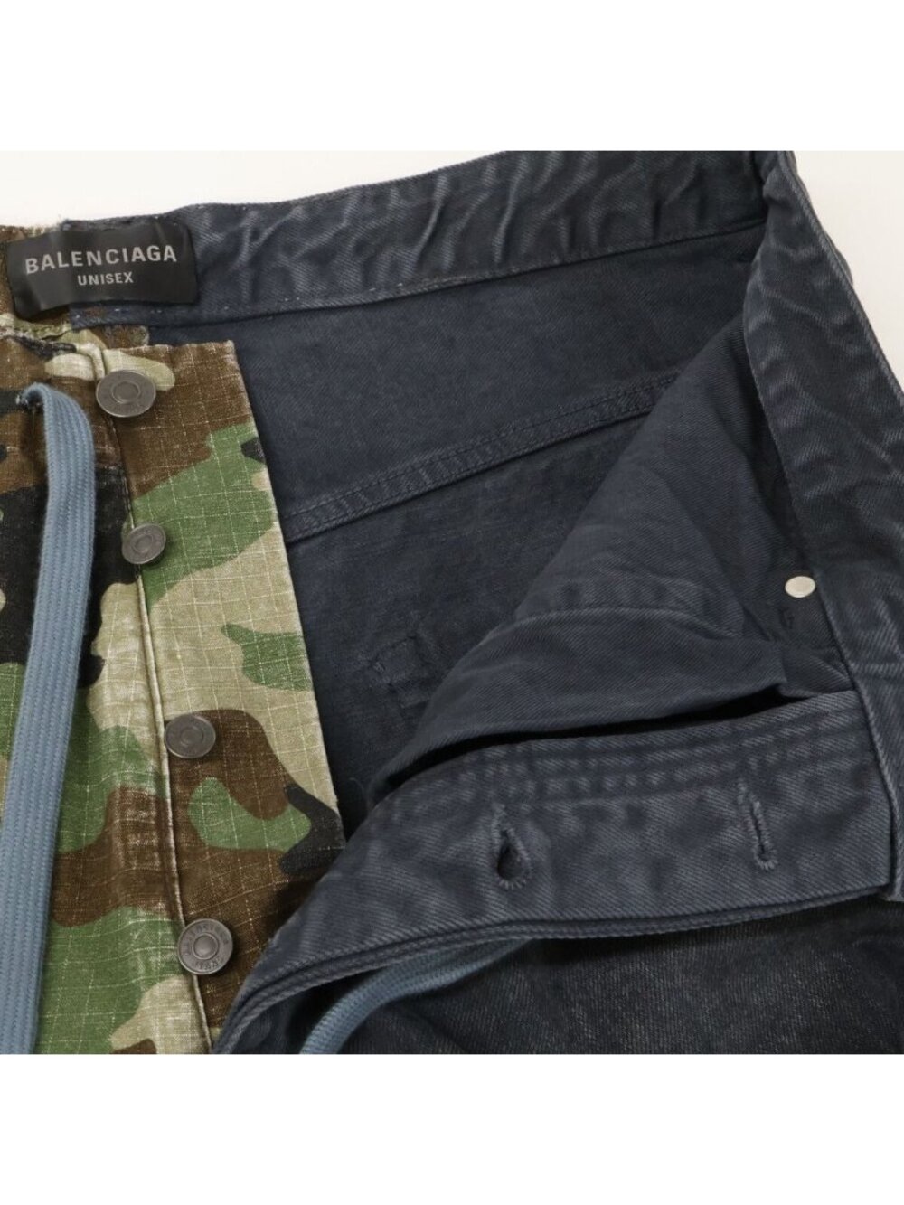 Balenciaga 23 Distressed Hybrid Baggy Pants XS - Picture 4 of 9